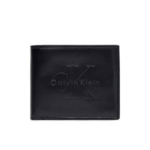 Portfel męski Calvin Klein Bold Billfold W/Coin LV04D1156G Czarny ze sklepu eobuwie.pl w kategorii Portfele męskie - zdjęcie 185859519