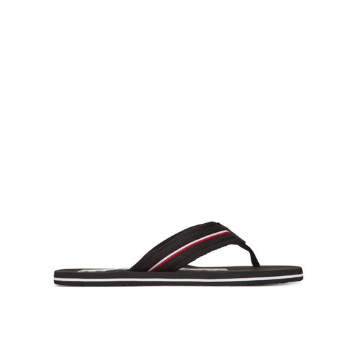 Japonki Tommy Hilfiger Corporate Hilfiger Beach FM0FM05436 Czarny ze sklepu eobuwie.pl w kategorii Klapki męskie - zdjęcie 185859568