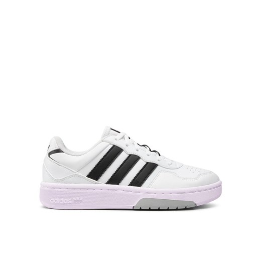 Sneakersy adidas Courtic J GY3641 Biały ze sklepu eobuwie.pl w kategorii Buty sportowe dziecięce - zdjęcie 185859618