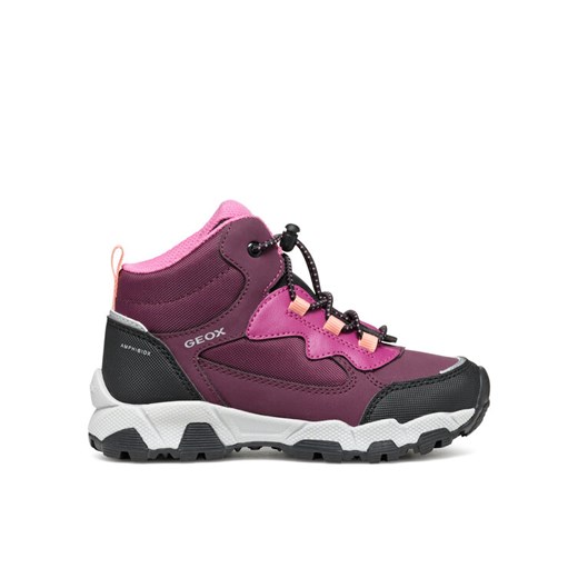 Trekkingi Geox J Magnetar G. B Abx J464LB 050FU C7005 S Fioletowy ze sklepu eobuwie.pl w kategorii Buty trekkingowe dziecięce - zdjęcie 185859625