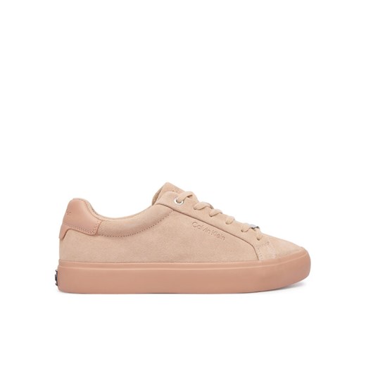 Sneakersy Calvin Klein Lace-Up Sneaker Suede/Wl Ck HW0HW02679 Różowy ze sklepu eobuwie.pl w kategorii Buty sportowe damskie - zdjęcie 185859769