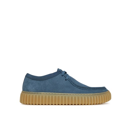 Półbuty Clarks Torhill Lo 26184695 Niebieski ze sklepu eobuwie.pl w kategorii Półbuty męskie - zdjęcie 185859865