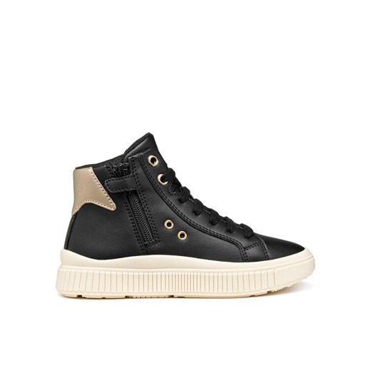Sneakersy Geox J Laquinny J56M3A 000BC C0531 S Czarny ze sklepu eobuwie.pl w kategorii Buty sportowe dziecięce - zdjęcie 185859949