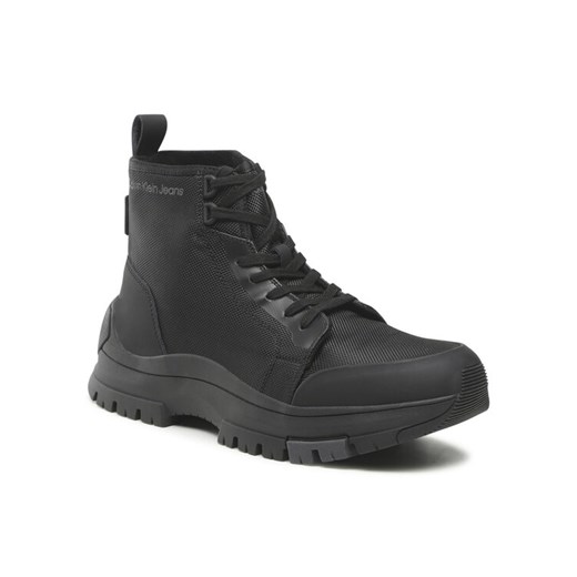 Trzewiki Calvin Klein Jeans Hiking Laceup Boot YM0YM00474 Czarny ze sklepu eobuwie.pl w kategorii Buty zimowe męskie - zdjęcie 185860008