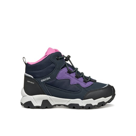 Trekkingi Geox J Magnetar G. B Abx J464LB 050FU C4267 D Granatowy ze sklepu eobuwie.pl w kategorii Buty trekkingowe dziecięce - zdjęcie 185860055
