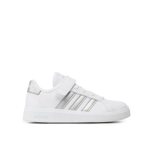 Sneakersy adidas Grand Court 2.0 El K GW6516 Biały ze sklepu eobuwie.pl w kategorii Buty sportowe dziecięce - zdjęcie 185860078