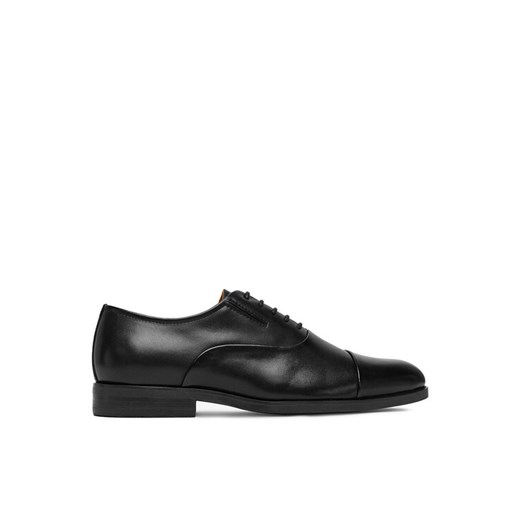 Półbuty Gino Rossi EO-RICCARDO-01 125AM Czarny ze sklepu eobuwie.pl w kategorii Buty eleganckie męskie - zdjęcie 185860098