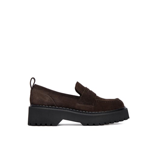 Loafersy Badura EO-ARYA-LT017-1 Brązowy ze sklepu eobuwie.pl w kategorii Lordsy damskie - zdjęcie 185860175