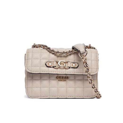 Torebka Guess Nadira Mini HWQG84 24780 Beżowy ze sklepu eobuwie.pl w kategorii Kopertówki - zdjęcie 185860518