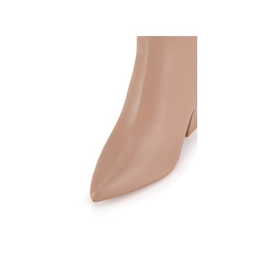 Botki Nine West CEO-AIDA-01 Beżowy Nine West 37 eobuwie.pl