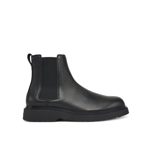 Calvin Klein Sztyblety Combat Ess Chelsea Boot Lth YM0YM01374 Czarny ze sklepu MODIVO w kategorii Buty zimowe męskie - zdjęcie 185868487