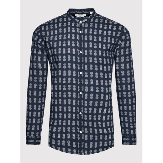 Jack&Jones PREMIUM Koszula Summer 12210942 Granatowy Slim Fit ze sklepu MODIVO w kategorii Koszule męskie - zdjęcie 185868649