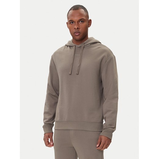 HUGO Bluza Dapo 50486478 Beżowy Relaxed Fit ze sklepu MODIVO w kategorii Bluzy męskie - zdjęcie 185868656