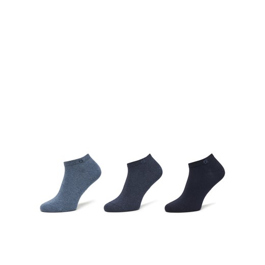 Calvin Klein Zestaw 3 par niskich skarpet męskich 701234366 Niebieski ze sklepu MODIVO w kategorii Skarpetki męskie - zdjęcie 185868665