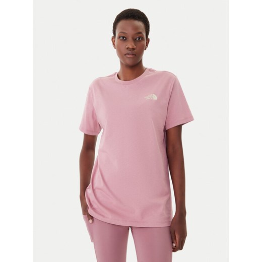 The North Face T-Shirt Redbox NF0A87NK Różowy Relaxed Fit ze sklepu MODIVO w kategorii Bluzki damskie - zdjęcie 185868858