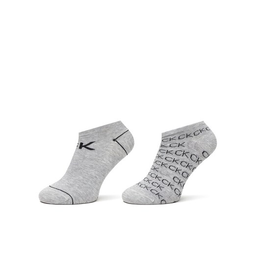 Calvin Klein Zestaw 2 par stopek damskich 701218779 Szary ze sklepu MODIVO w kategorii Skarpetki damskie - zdjęcie 185868899