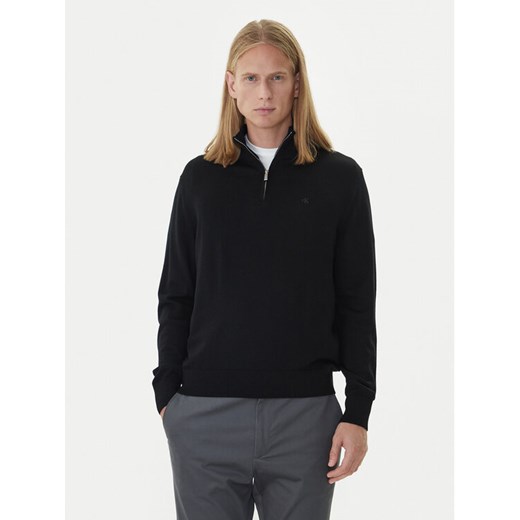 Calvin Klein Sweter LV04LD318G Czarny Regular Fit ze sklepu MODIVO w kategorii Swetry męskie - zdjęcie 185868945