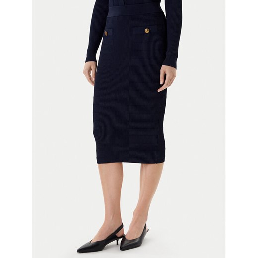 Guess Spódnica mini W5YD66 Z0130 Granatowy Slim Fit ze sklepu MODIVO w kategorii Spódnice - zdjęcie 185868959