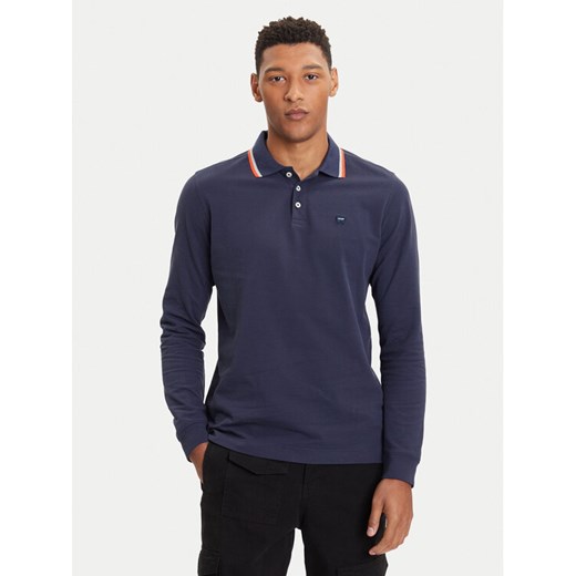 Wrangler Polo 112371506 Granatowy Regular Fit ze sklepu MODIVO w kategorii T-shirty męskie - zdjęcie 185869007