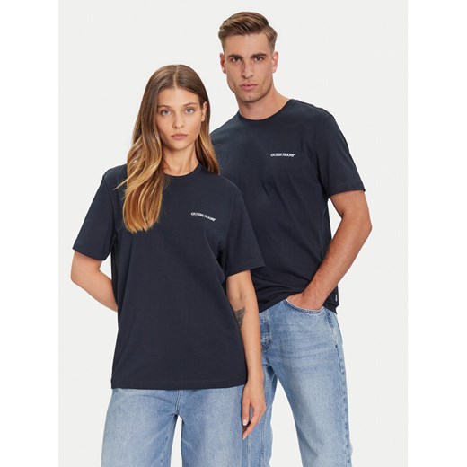Guess Jeans T-Shirt M5BI78 K8FQ4 Granatowy Regular Fit ze sklepu MODIVO w kategorii Bluzki damskie - zdjęcie 185869118