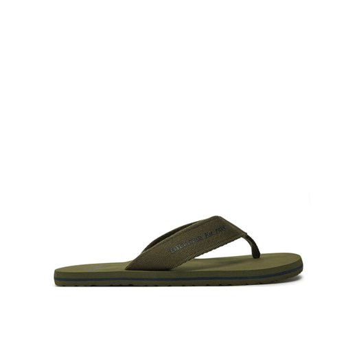 Tommy Hilfiger Japonki Hilfiger 85 Beach Sandal FM0FM05339 Zielony ze sklepu MODIVO w kategorii Klapki męskie - zdjęcie 185869146
