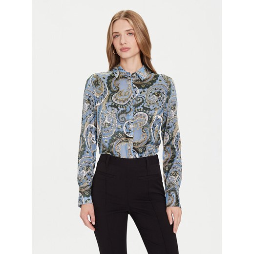 Guess Koszula W5BH78 W2770 Niebieski Regular Fit ze sklepu MODIVO w kategorii Koszule damskie - zdjęcie 185869157