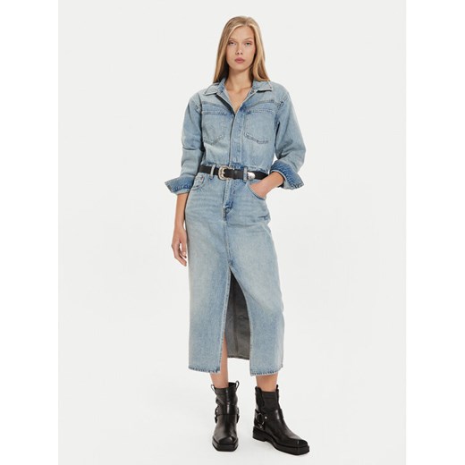 Levi's® Sukienka jeansowa Western 0002Q-0000 Niebieski Regular Fit ze sklepu MODIVO w kategorii Sukienki - zdjęcie 185869306