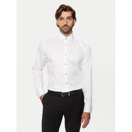 KARL LAGERFELD Koszula 605036 544602 Biały Modern Fit ze sklepu MODIVO w kategorii Koszule męskie - zdjęcie 185869365