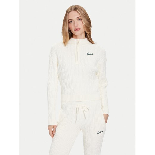 Guess Kardigan V5BR02 Z0572 Beżowy Regular Fit ze sklepu MODIVO w kategorii Swetry damskie - zdjęcie 185869386