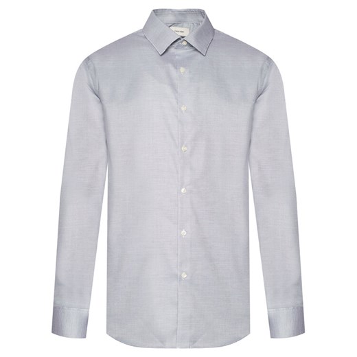 Calvin Klein Koszula LV019EU057 Niebieski Slim Fit ze sklepu MODIVO w kategorii Koszule męskie - zdjęcie 185869437