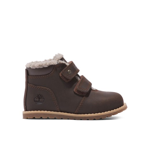 Timberland Trzewiki Pokey Pine Warm Lined H&L TB0A5YVS9311 Brązowy ze sklepu MODIVO w kategorii Buty zimowe dziecięce - zdjęcie 185869625