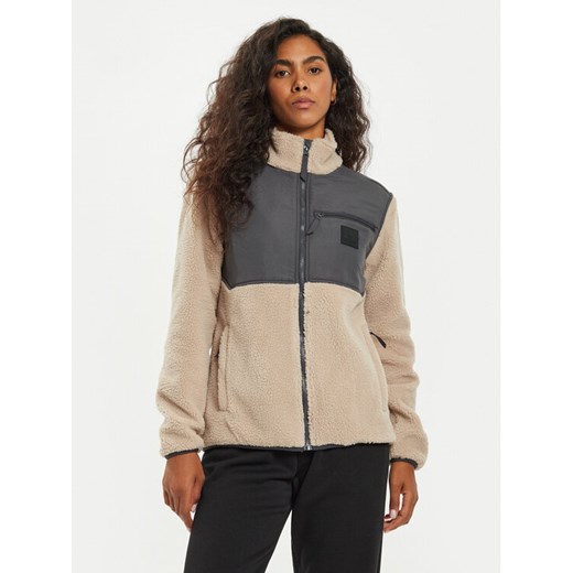 Whistler Polar Sprocka W Teddy Fleece W243214 Beżowy Regular Fit ze sklepu MODIVO w kategorii Bluzy damskie - zdjęcie 185869635