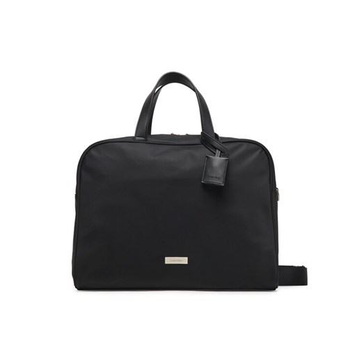 Calvin Klein Torba na laptopa Sleek Large Commuter LV04D3144G Czarny ze sklepu MODIVO w kategorii Torby na laptopa - zdjęcie 185869687