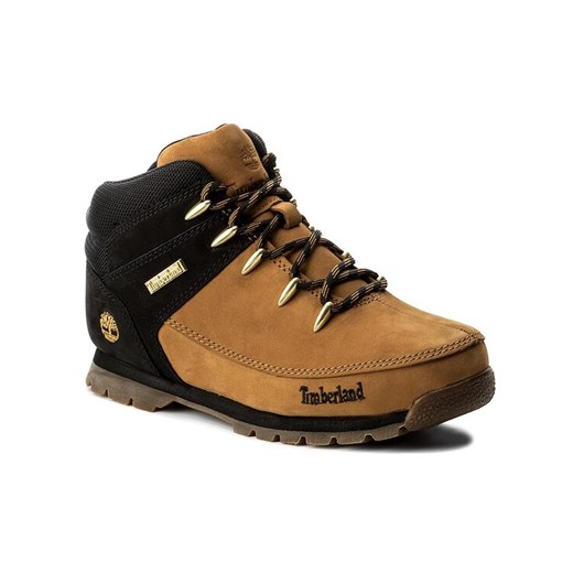 Timberland Trapery Euro Sprint A1NJU/TB0A1NJU2311 Żółty ze sklepu MODIVO w kategorii Buty zimowe dziecięce - zdjęcie 185869717