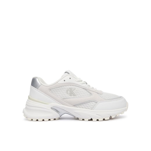 Calvin Klein Sneakersy Hike Runner Mesh Mix Met Mg YW0YW02009 Biały ze sklepu MODIVO w kategorii Buty sportowe damskie - zdjęcie 185869748