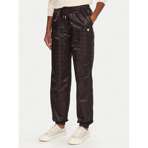 Guess Spodnie dresowe V5YB14 WHFU0 Czarny Regular Fit ze sklepu MODIVO w kategorii Spodnie damskie - zdjęcie 185869805