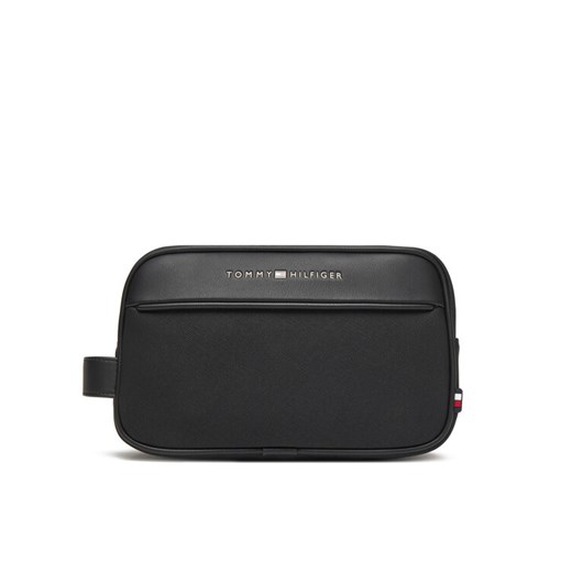 Tommy Hilfiger Kosmetyczka Th Foundation Washbag AM0AM13747 Czarny ze sklepu MODIVO w kategorii Kosmetyczki - zdjęcie 185869897