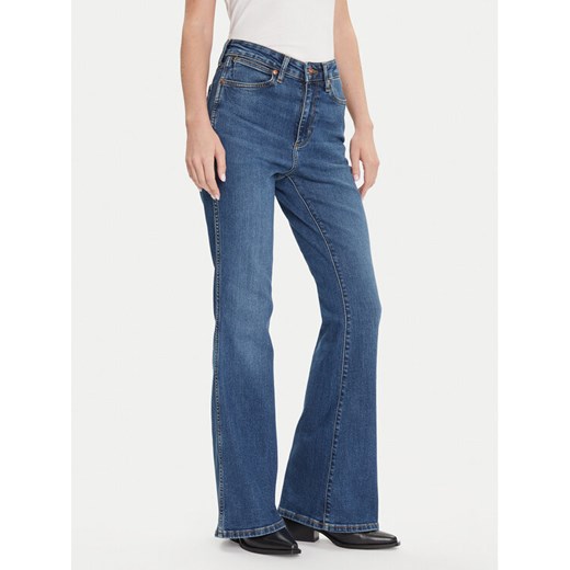Wrangler Jeansy Montana 112371140 Granatowy Bootcut Fit ze sklepu MODIVO w kategorii Jeansy damskie - zdjęcie 185869989