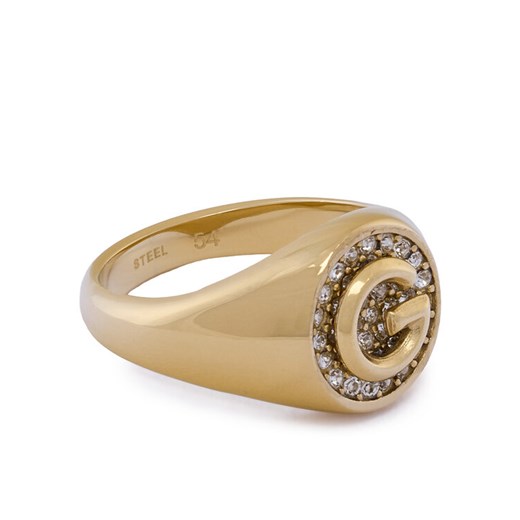 Guess Pierścionek JUBR05 449JW Złoty ze sklepu MODIVO w kategorii Pierścionki - zdjęcie 185870025