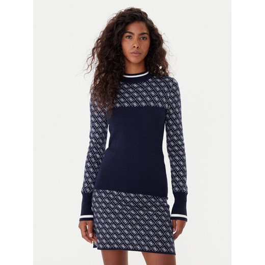 Guess Sweter W5BR24 Z3JD2 Granatowy Slim Fit ze sklepu MODIVO w kategorii Swetry damskie - zdjęcie 185870035
