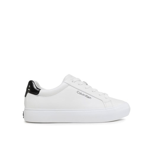 Calvin Klein Sneakersy Vulc Lace Up HW0HW01681 Biały ze sklepu MODIVO w kategorii Trampki damskie - zdjęcie 185870055