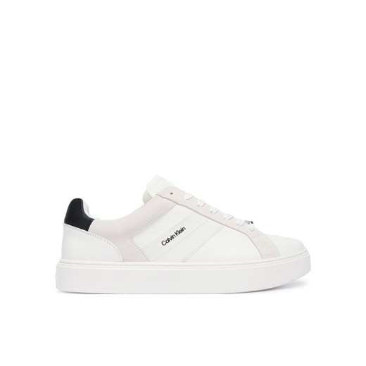 Calvin Klein Sneakersy Classic Cupsole Laceup Tape Lth YM0YM01430 Biały ze sklepu MODIVO w kategorii Buty sportowe męskie - zdjęcie 185870058