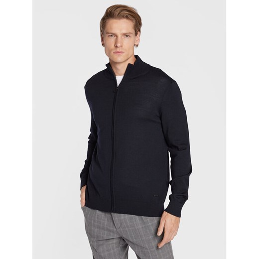 JOOP! Kardigan 17 Jk-06Davis 30032605 Granatowy Regular Fit ze sklepu MODIVO w kategorii Swetry męskie - zdjęcie 185870086