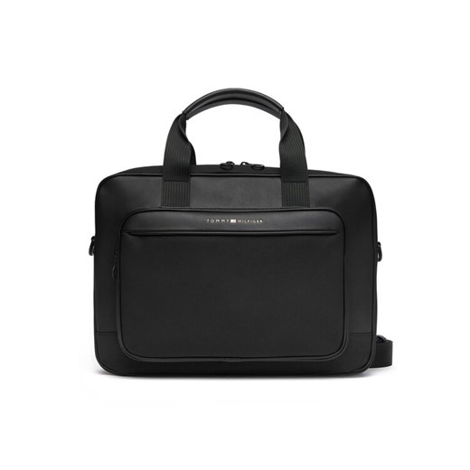 Tommy Hilfiger Torba na laptopa Th Foundation Computer Bag AM0AM13626 Czarny ze sklepu MODIVO w kategorii Torby na laptopa - zdjęcie 185870127