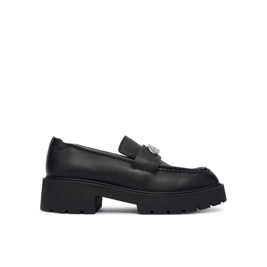 Calvin Klein Loafersy Chunky Loafer Lth Hw YW0YW01912 Czarny ze sklepu MODIVO w kategorii Lordsy damskie - zdjęcie 185870136