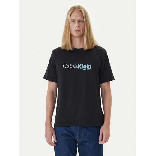Calvin Klein T-Shirt LV04RD822G Czarny Regular Fit ze sklepu MODIVO w kategorii T-shirty męskie - zdjęcie 185870385