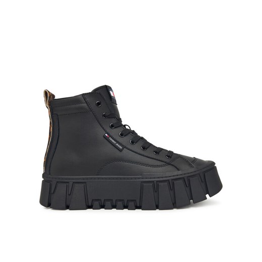Tommy Jeans Sneakersy Tjw Vulc Flatform Leopard EN0EN02858 Czarny ze sklepu MODIVO w kategorii Buty sportowe damskie - zdjęcie 185870415