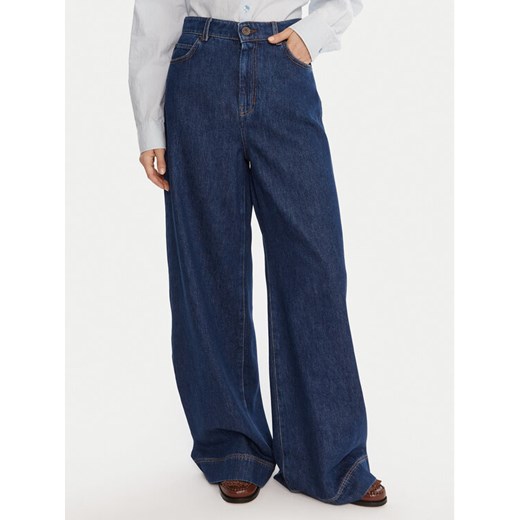 Weekend Max Mara Jeansy Ciro 2525186042 Granatowy Wide Leg ze sklepu MODIVO w kategorii Jeansy damskie - zdjęcie 185870435