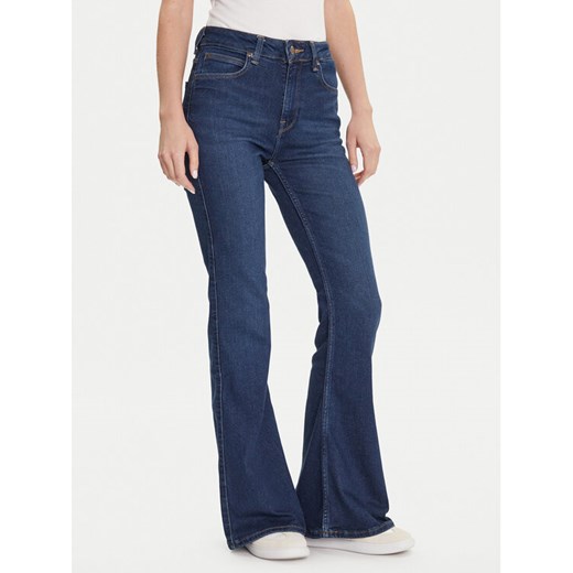 Lee Jeansy Breese 112354456 Granatowy Bootcut Fit ze sklepu MODIVO w kategorii Jeansy damskie - zdjęcie 185870477