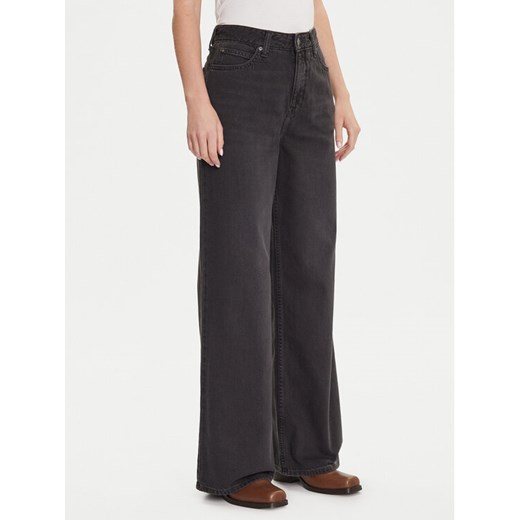 Lee Jeansy Stella 112363522 Czarny Wide Leg ze sklepu MODIVO w kategorii Jeansy damskie - zdjęcie 185870497